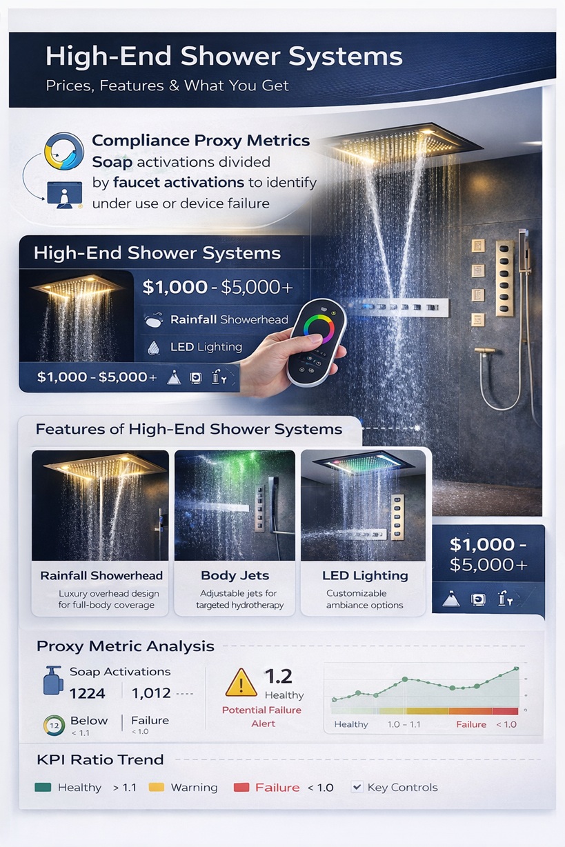 Luxury high‑end shower systems for premium bathrooms
